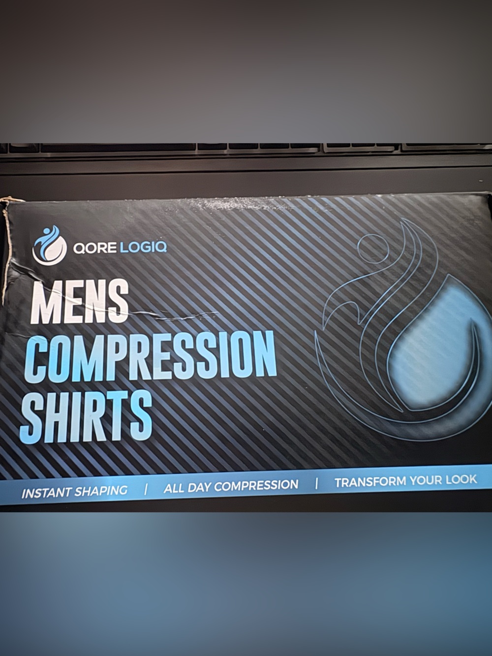 QORE LOGIQ Mens Compression Shirt 3PK White L